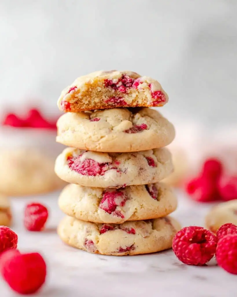 White Chocolate Raspberry Cookies Recipe