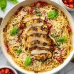 Easy Bruschetta Chicken Pasta Recipe