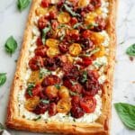 Roasted Cherry Tomato Tart with Boursin and Basil Recipe