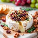 Baked Brie with Honey, Cranberries, and Pecans Recipe