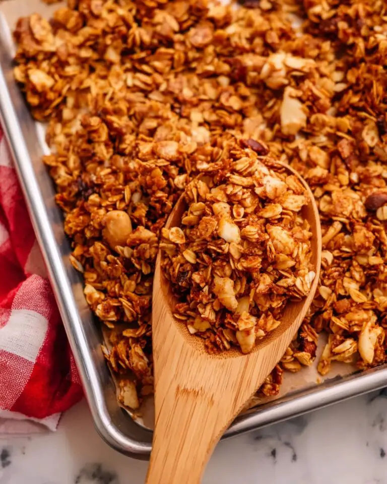 Apple Cinnamon Maple Granola Recipe