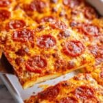 Rectangle School Pizza Recipe
