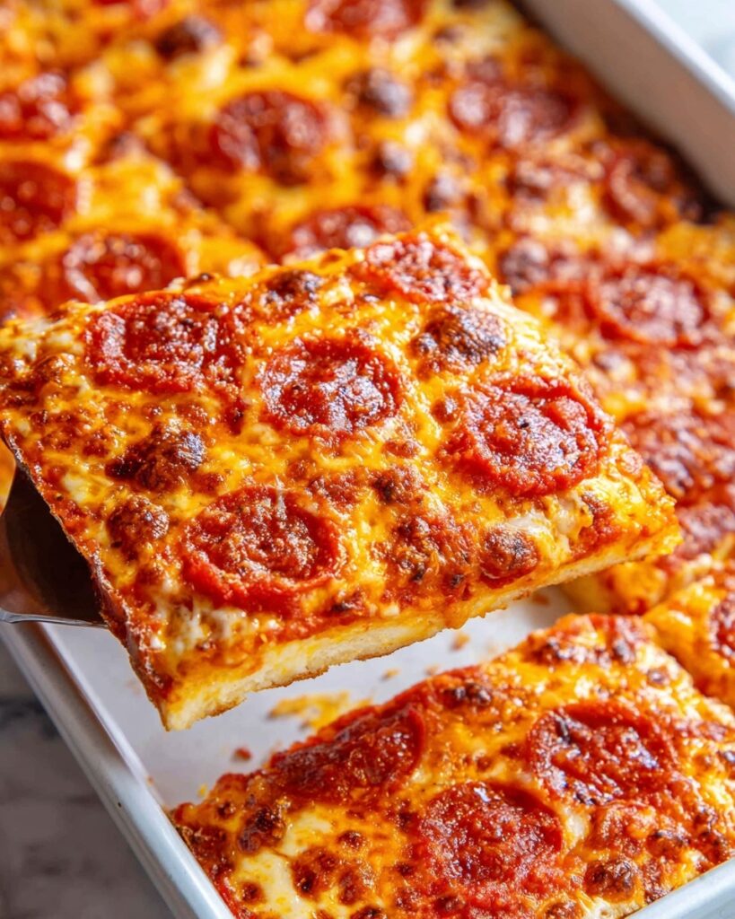 Rectangle School Pizza Recipe