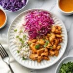 Peanut Chicken with Ginger Slaw Recipe