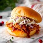 Turkey Sliders with Cranberry Sauce and Apple Slaw Recipe