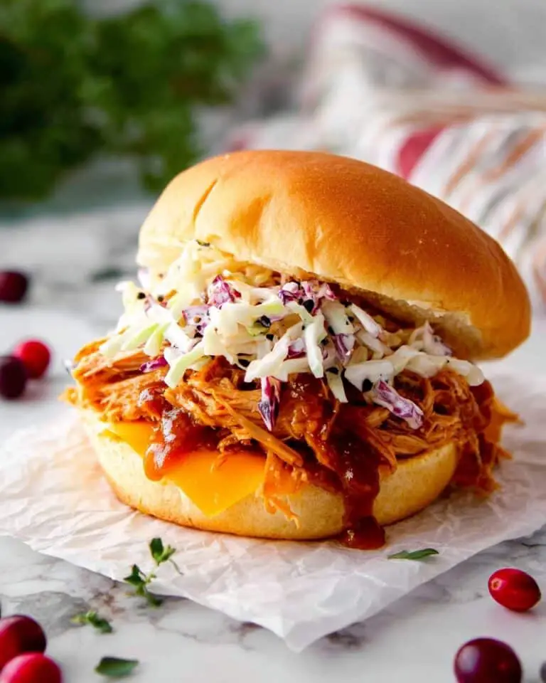 Turkey Sliders with Cranberry Sauce and Apple Slaw Recipe