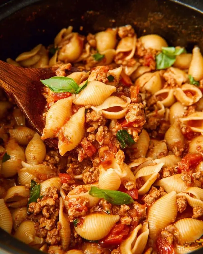 One Pot Ground Chicken Pasta Recipe