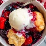2-Ingredient Berry Cobbler Recipe