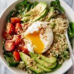 Poached Egg Breakfast Salad Bowl Recipe