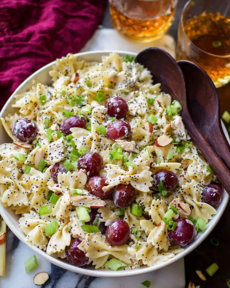Poppy Seed Chicken and Grape Pasta Salad Recipe