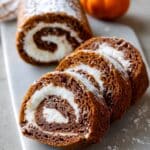 Pumpkin Roll Cake with Cream Cheese Filling Recipe