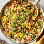 Easy Fried Rice Recipe with Fresh Ginger and Sesame Oil Recipe