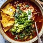 Crockpot Spicy Chicken Tortilla Soup Recipe