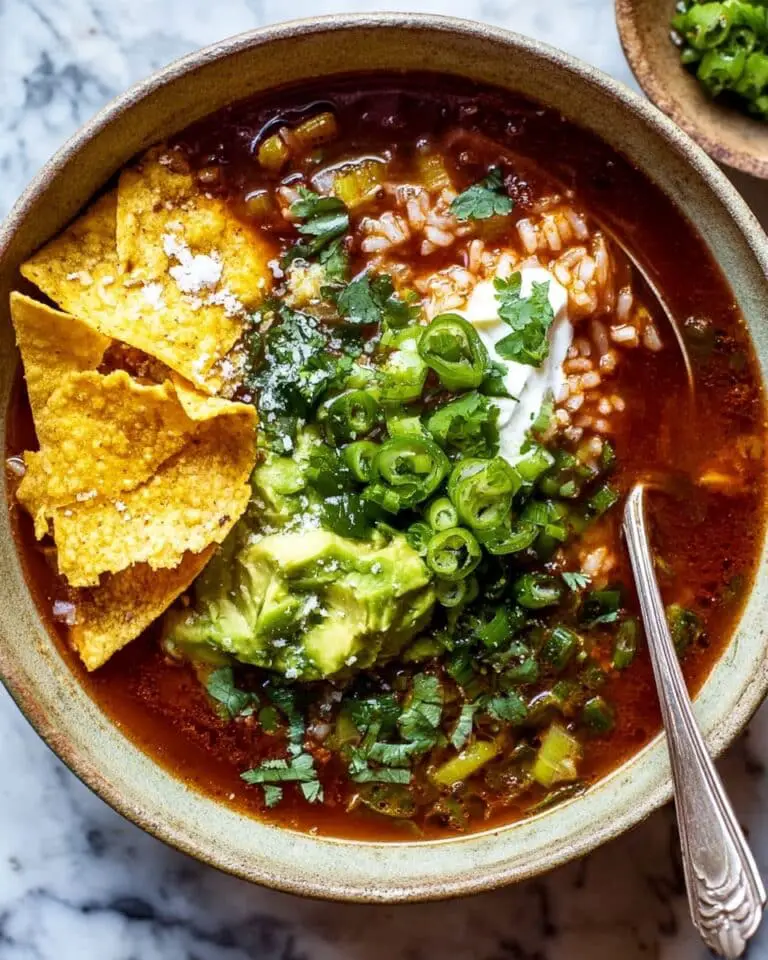 Crockpot Spicy Chicken Tortilla Soup Recipe