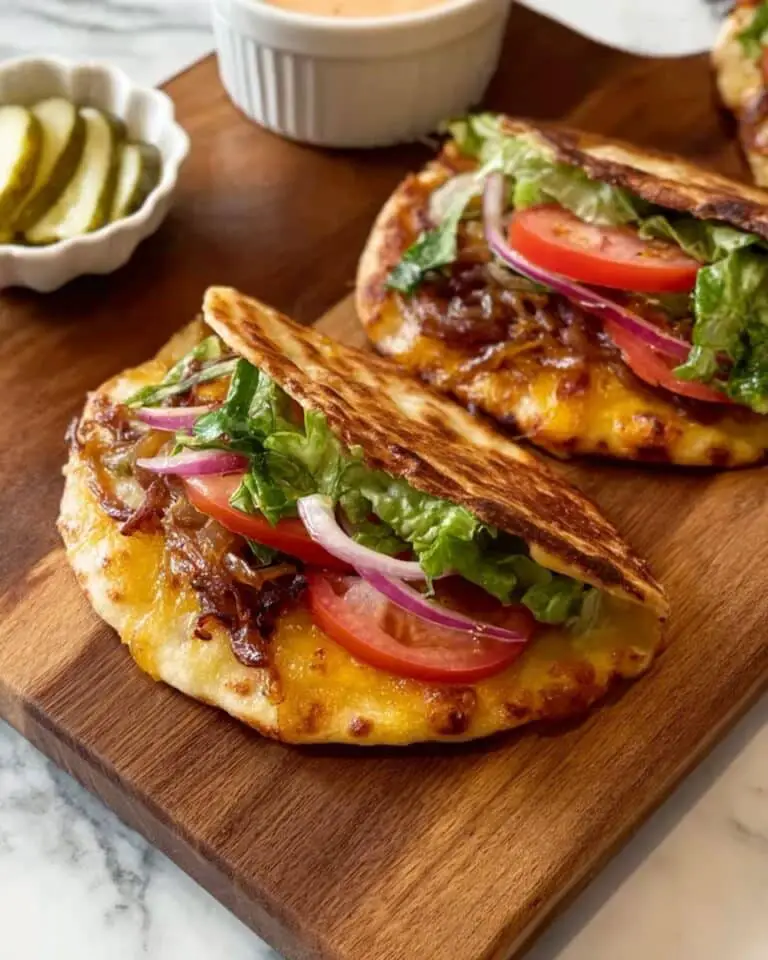 Easy Cheeseburger Quesadillas Recipe