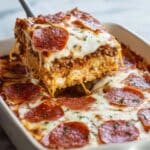 Spaghetti Pizza Casserole Recipe