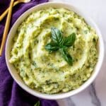 Vegan Pesto Mashed Potatoes Recipe