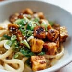 Spicy Sesame Zoodles with Crispy Tofu Recipe