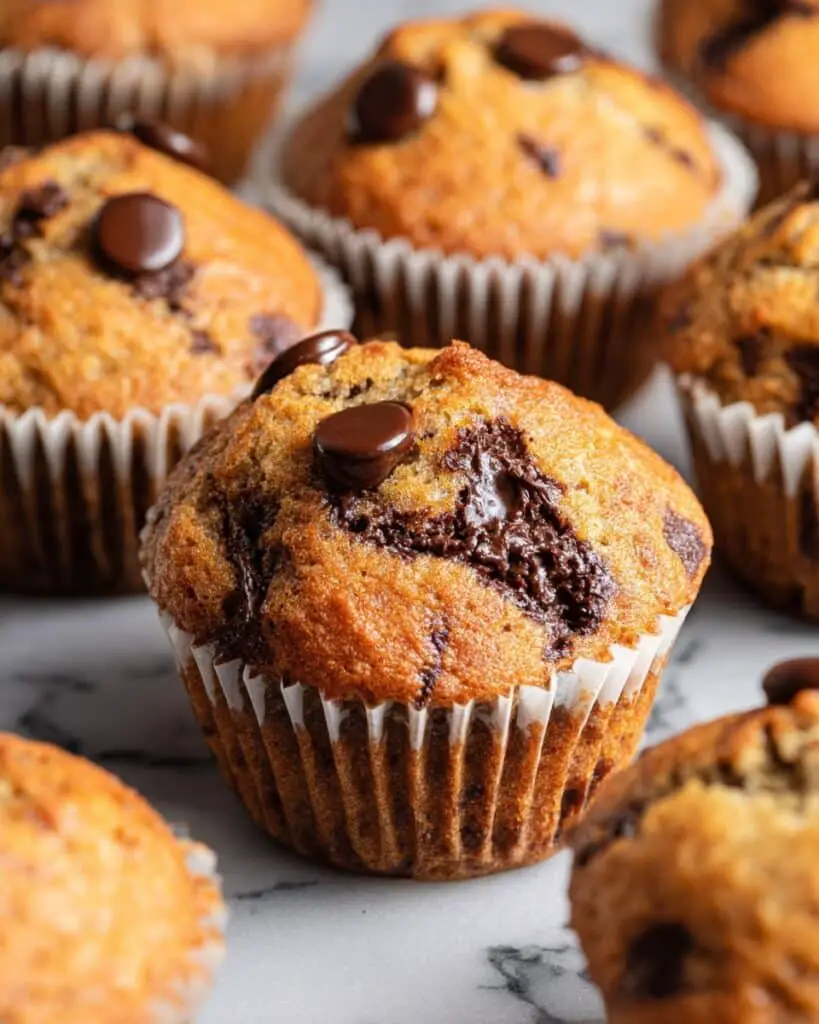 Protein Banana Muffins with Chocolate Chips Recipe