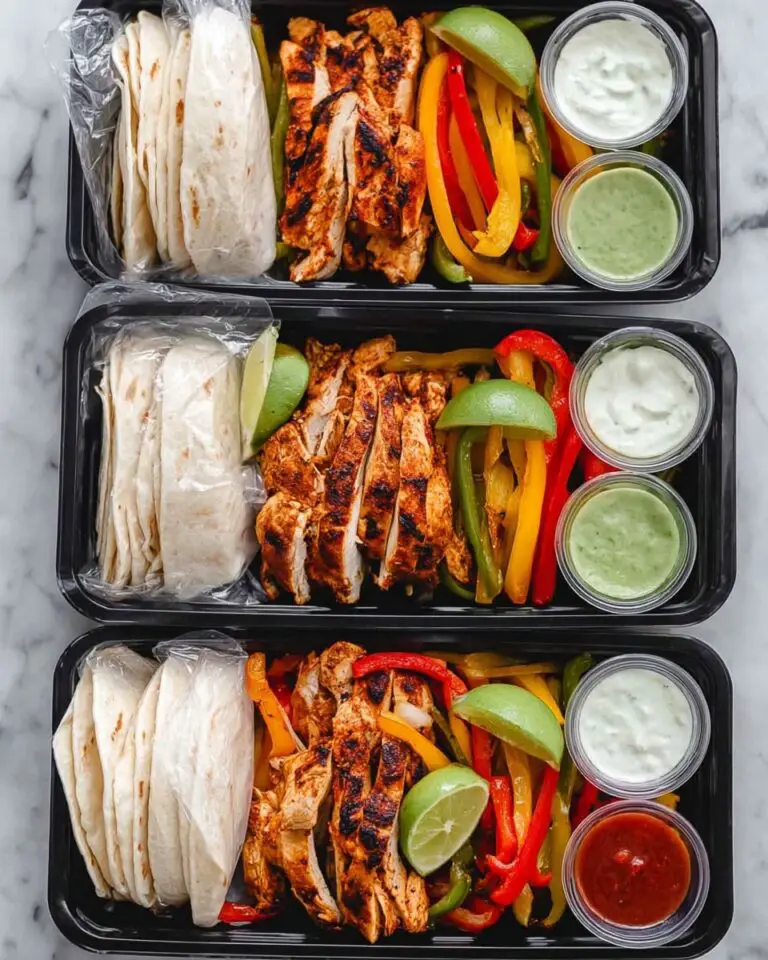 Meal Prep Chicken Fajitas Recipe
