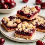 Cherry Pie Bars with Oatmeal Crumble (Gluten-Free and Vegan) Recipe