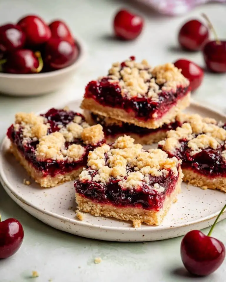 Cherry Pie Bars with Oatmeal Crumble (Gluten-Free and Vegan) Recipe