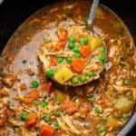 Crockpot Chicken Stew with Vegetables and Herb-Infused Broth Recipe