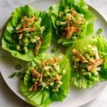 Shrimp Lettuce Wraps with Ginger, Celery, and Water Chestnuts Recipe