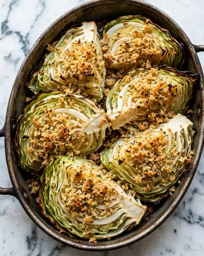 Miso Butter Roasted Cabbage Wedges Recipe
