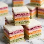 Rainbow Ribbon Sandwiches with Colorful Vegetable Fillings Recipe