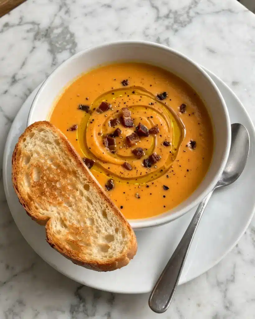 Caramelized Onion Butternut Squash Soup Recipe