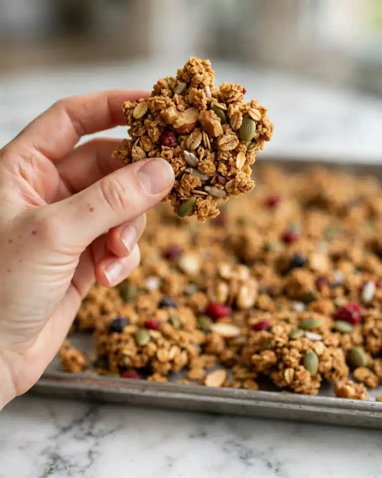 Brown Butter Pumpkin Seed and Espresso Glazed Big Cluster Granola Recipe