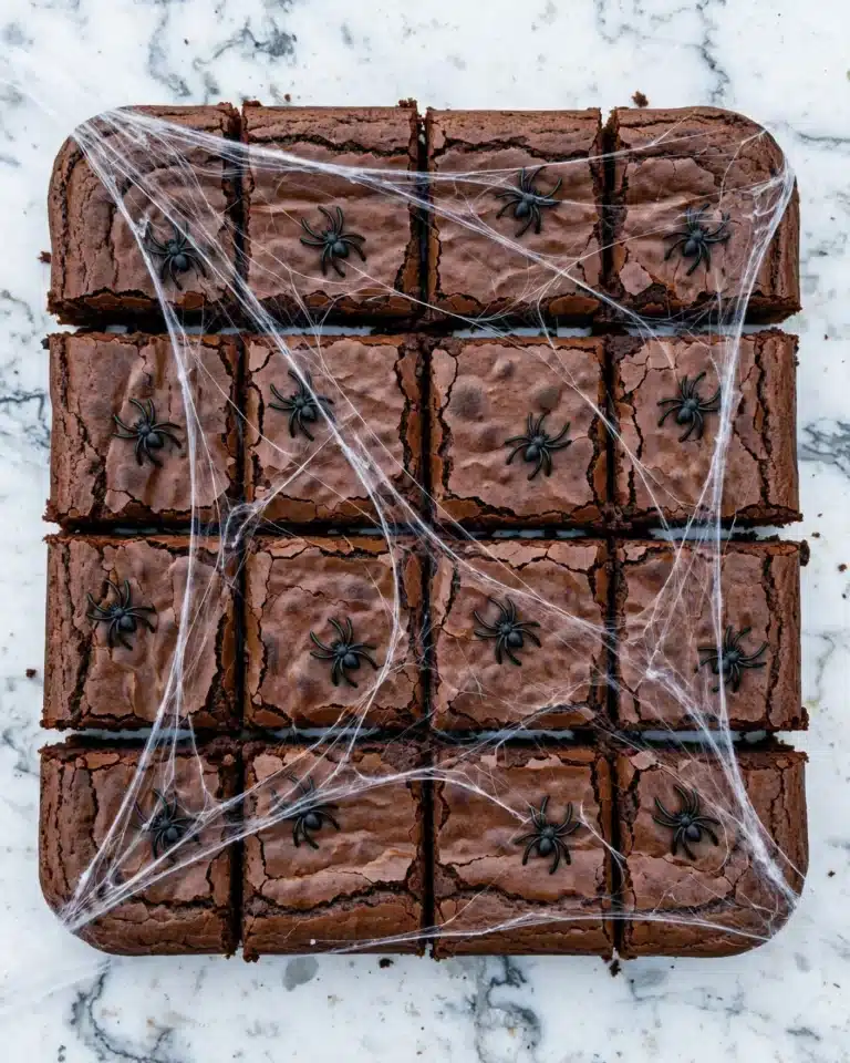 Spiderweb Brownies Recipe