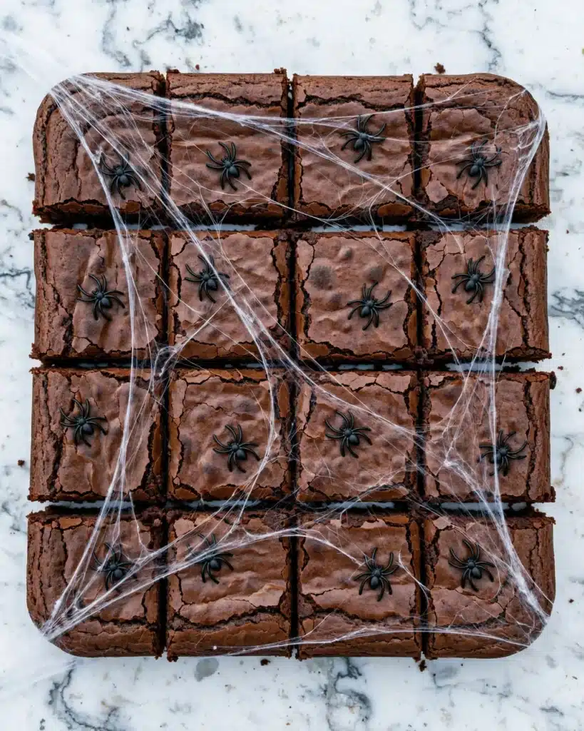 Spiderweb Brownies Recipe