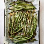 Oven-Roasted Green Beans with Parmesan, Lemon, and Garlic Recipe