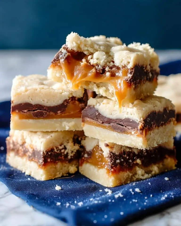 Chocolate Caramel Shortbread Bars Recipe