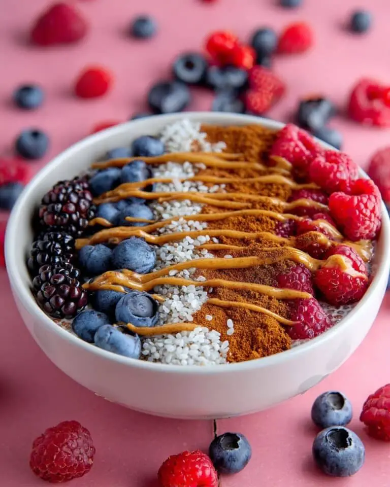 Protein Chia Pudding with Fresh Berries and Nut Butter Recipe