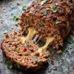 Cheddar-Stuffed Sweet Potato BBQ Turkey Meatloaf Recipe