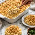 Creamy Baked Mac and Cheese with Roasted Garlic Recipe