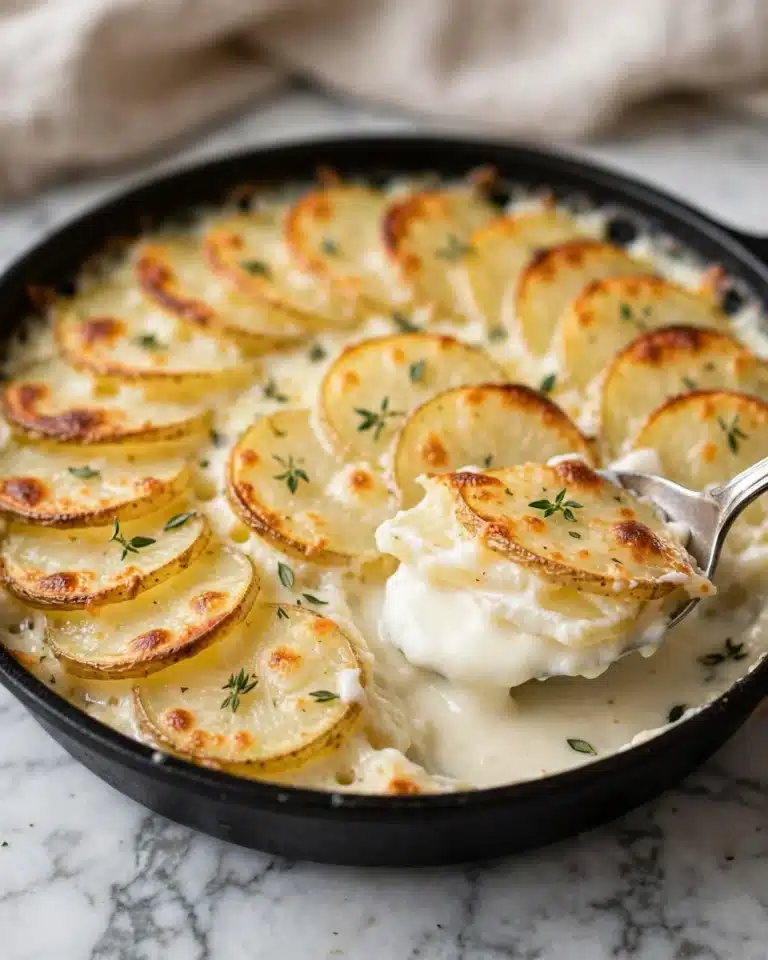 Crispy Parmesan and Gruyere Potato Gratin Recipe
