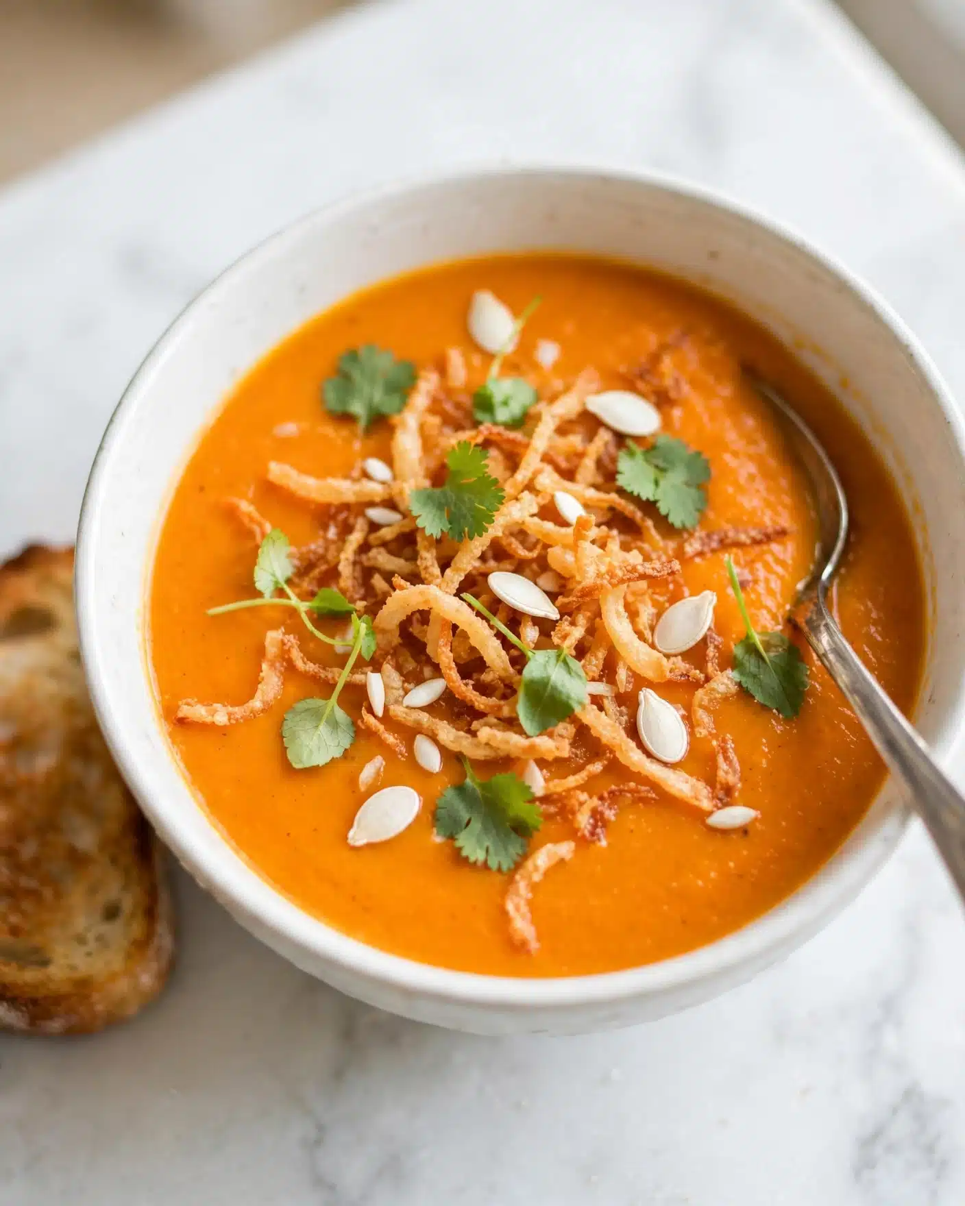 Simple Curried Butternut Squash Soup Recipe