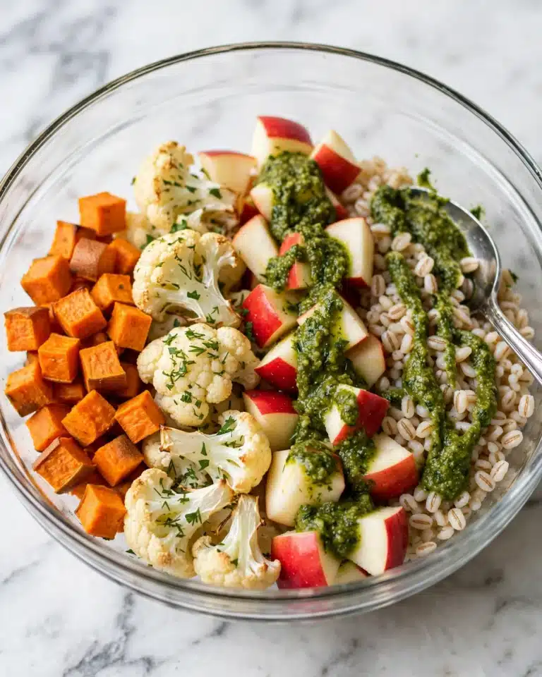 Autumn Glow Salad with Lemon Dressing Recipe