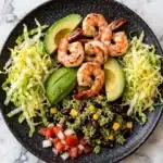 Avocado Shrimp Quinoa Bowl with Cilantro Vinaigrette Recipe
