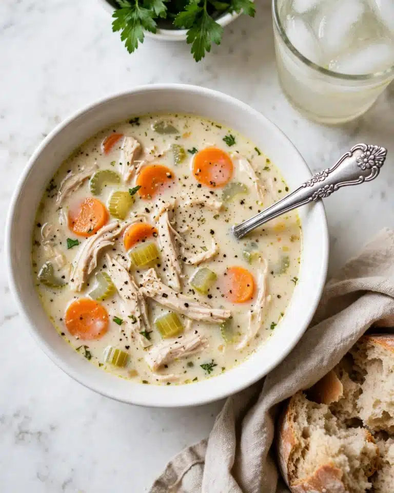 Creamy Crockpot Chicken Wild Rice Soup Recipe