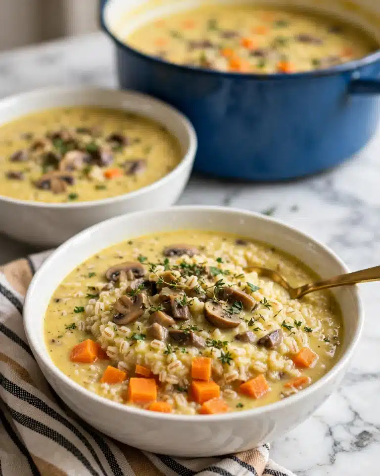Mushroom Barley Soup Recipe