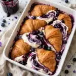 Baked Berry and Cream Cheese Croissant French Toast Recipe