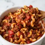 Classic American Goulash Recipe: Hearty Ground Beef and Pasta in Rich Tomato Sauce Recipe